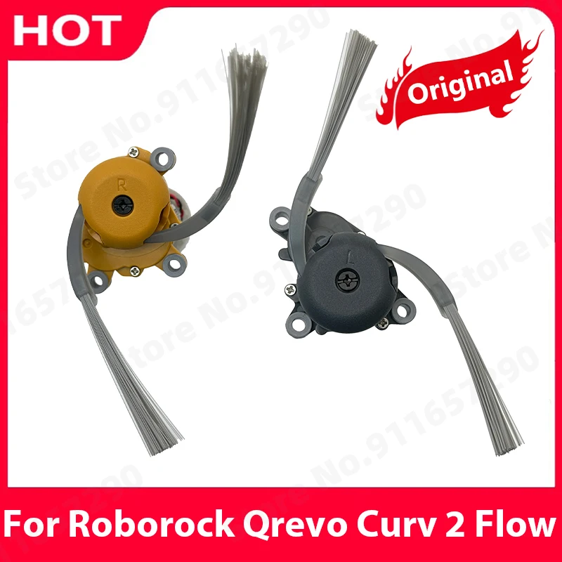

Original Side Brush Motor For Roborock Qrevo Curv 2 Flow Robot Vacuum Cleaner Parts A pair of L and R Motor Accessories