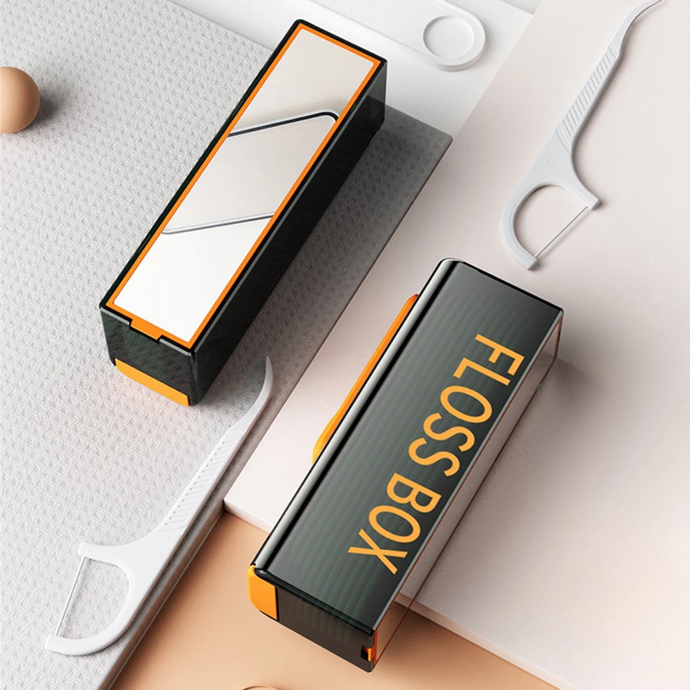 Portable Toothpick Box Compact Convenient Durable Environmental Friendly Toothpick Holder Portable Slide Up To Up Sanitary