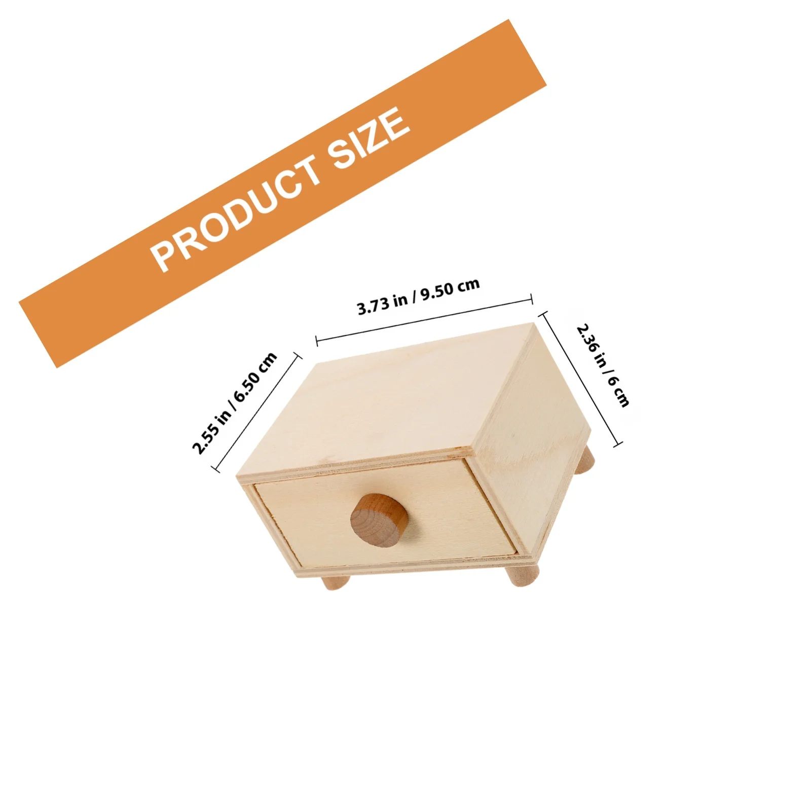 3 قطع من صناديق الأدراج الخشبية، تخزين ممتاز مصقول يدويًا للأطفال، مستحضرات التجميل والمجوهرات، منظم الحلوى، صندوق خشبي مصنوع يدويًا #2
