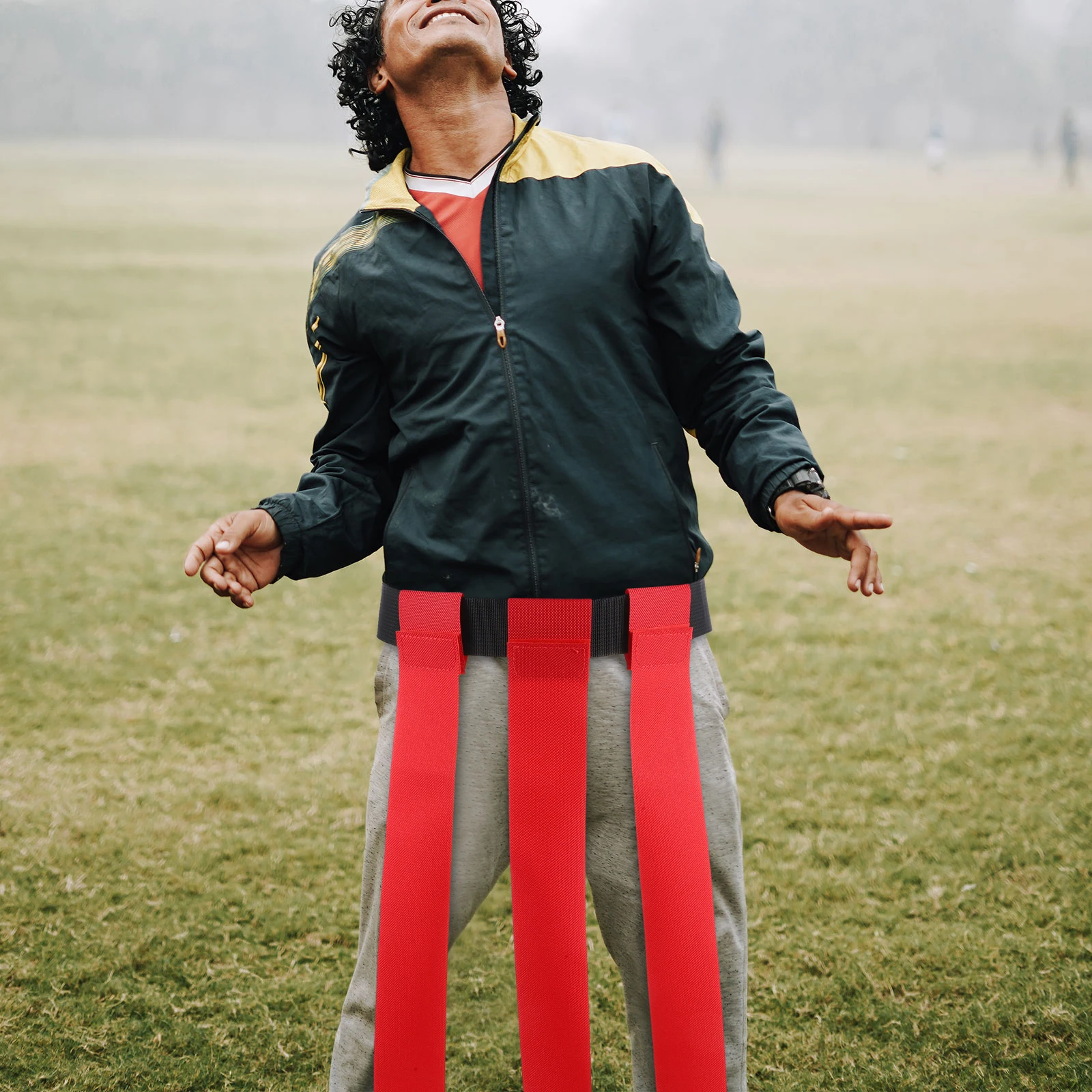 2개입 축구 허리 플래그 벨트 내구성 조절 가능한 나일론 PVC 축구 경기 벨트 야외 청소년 훈련 럭비 플래그