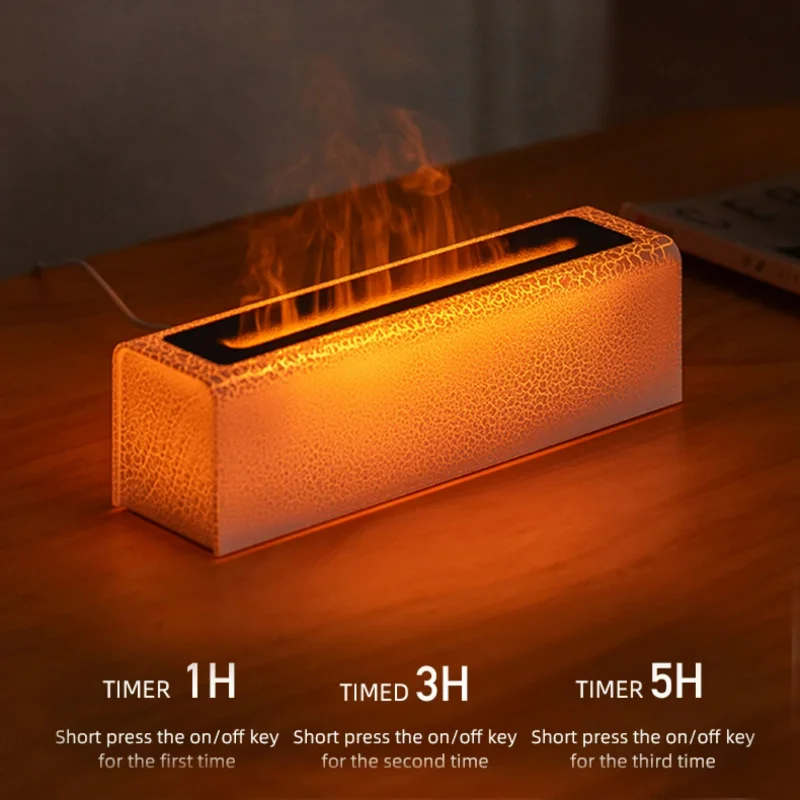 7 เปลวไฟสีสันสดใส USB Air Humidifier น้ํามันหอมระเหย Essential ห้องนอนโยคะน้ํามัน Diffuser กลิ่นหอม Diffuser