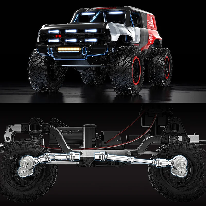 MJX H12P Hyper Go Bezszczotkowy 1/12 Skala Pełna Krótki Samochód Terenowy 4-Kanałowy Symulacja Ford Bronco Baja 1000
