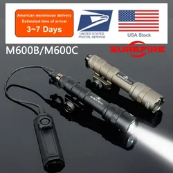 Tactical Scout Light SureFire M600 M300 M600C podwójny przełącznik ciśnieniowy Airsoft AR15 karabin broń myśliwska latarka LED SF lampa pistoletowa