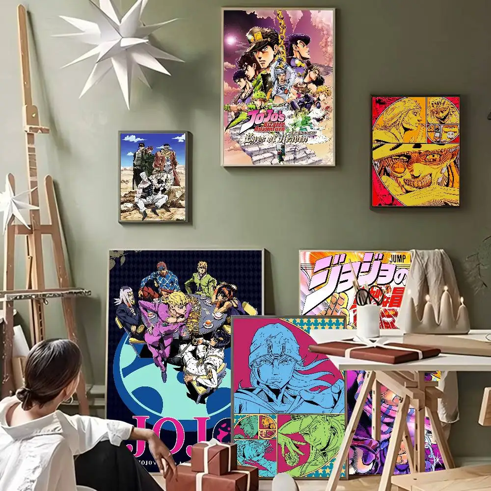 Adventure Anime Jojo Bizarre Adventure Good Quality Prints and Posters Waterproof Paper Sticker Coffee House Bar Wall Stickers