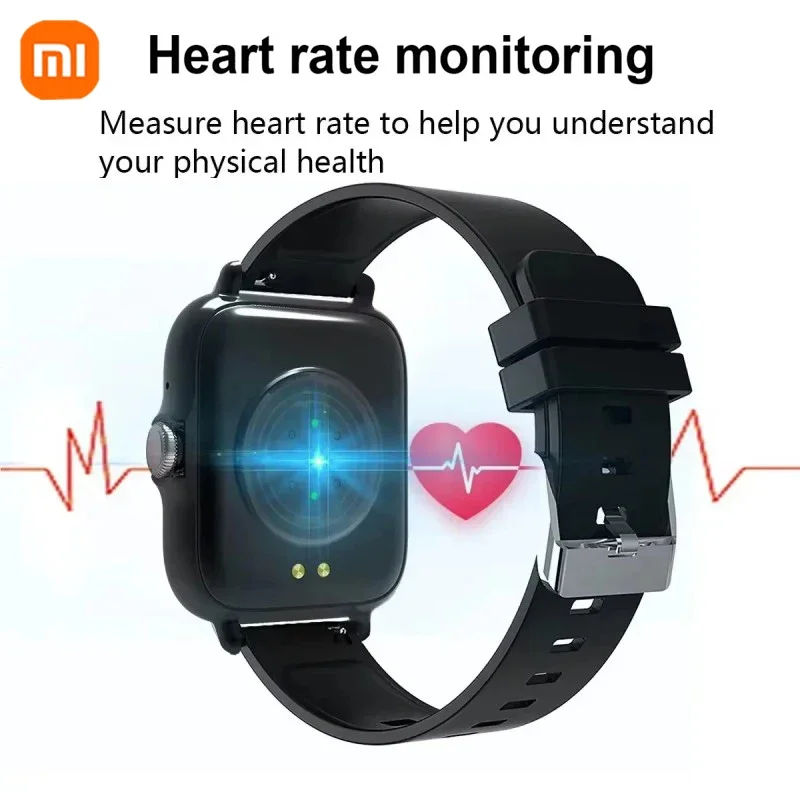 Xiaomi relógio inteligente com fones de ouvido senhora presente esporte relógios fitness monitor freqüência cardíaca à prova dwaterproof água