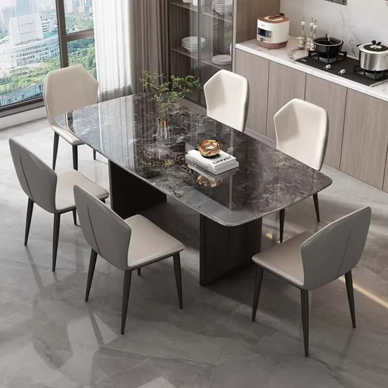Unique Rectangular Dining Table Kitchen Modern Italian Designer Dining Table Nordic Design Mesa De Comedor Restaurant Furniture