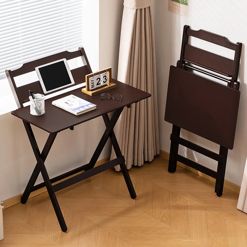 Height Adjustable Foldable Kids Study Table Home Children Writing Desk Small Portable Bedside Desk For Students Doing Homework