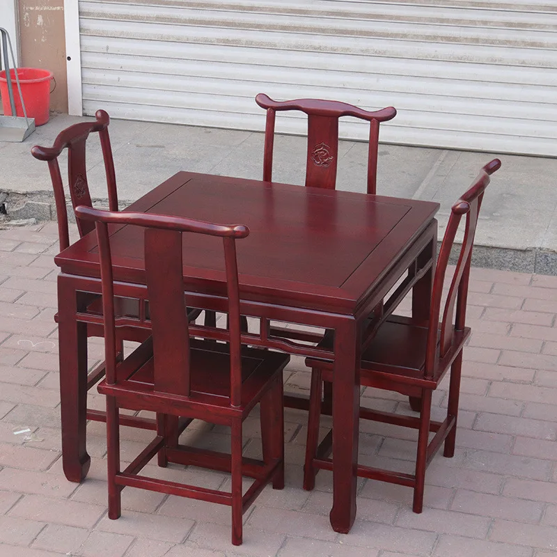 

Customizable Chinese Furniture Elm Square Table Square Stool