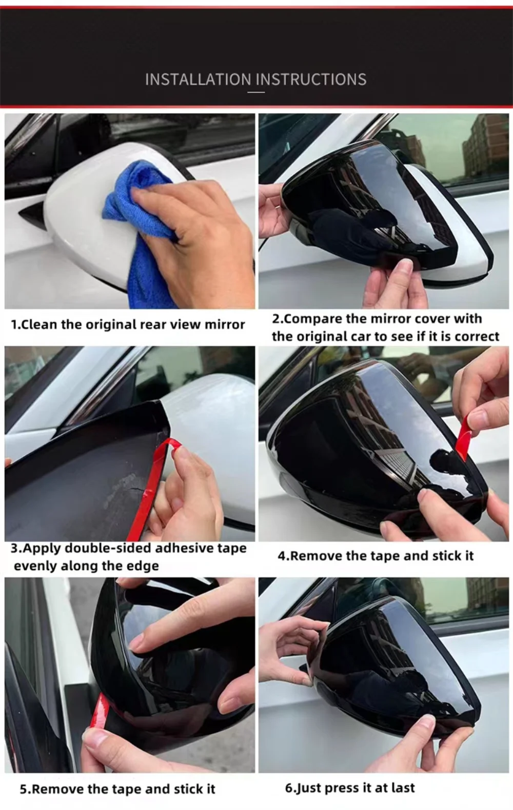 Auto Achteruitkijkspiegel Cover Voor Benz Voor A-klasse W177 Voor Cla W118 2018 2019 2020 2021 2022 2023 Auto Zijdeur Wing Achteruitkijkspiegel Covers Auto Zijspiegelkap (Color : B Carbon Add On