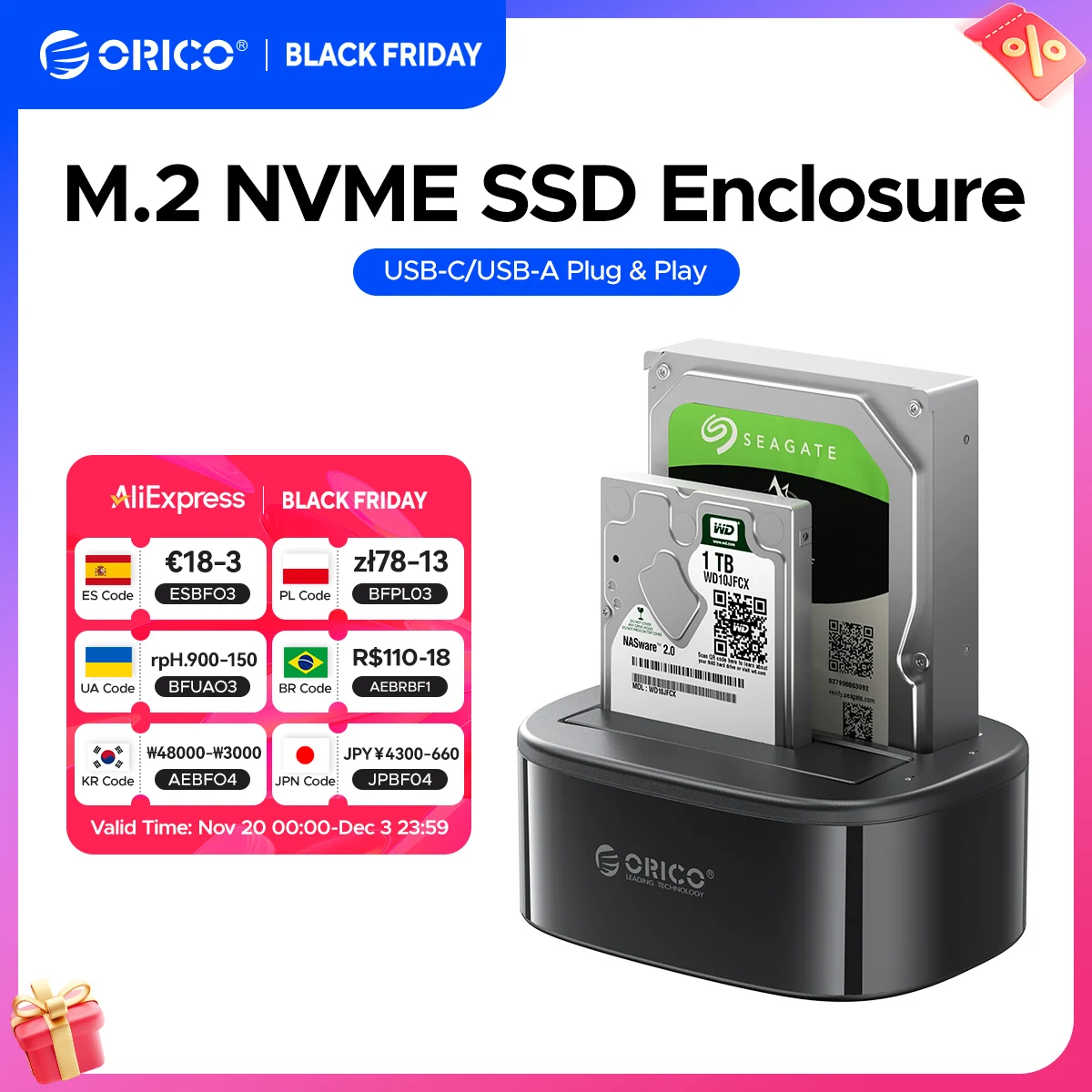 ORICO USB 3.0 на SATA двойной-Бей