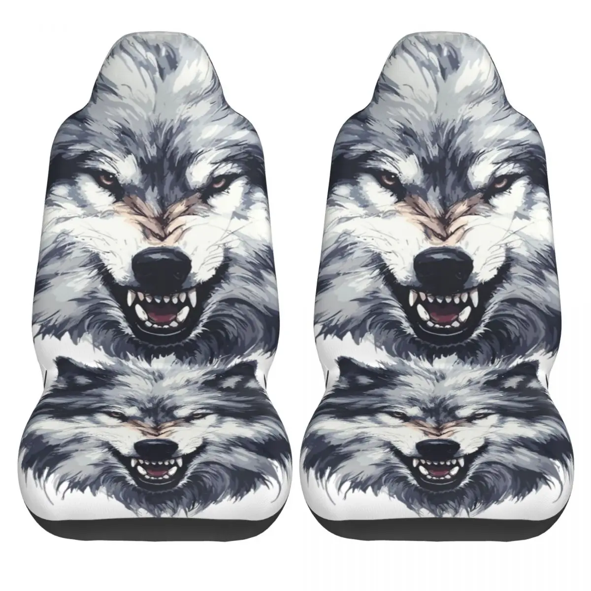 Wild Wolf Universal Car Seat Cover Four Seasons AUTOYOUTH Front Rear Flocking Cloth Cushion Polyester Seat Protector