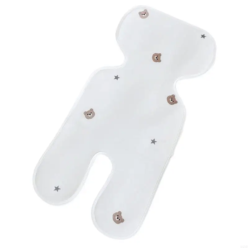 L5YF الطفل يدفع باليدين مقعد بطانة عالمية تناسب عربة بطانة الصيف مقعد السيارة إدراج وسادة #3