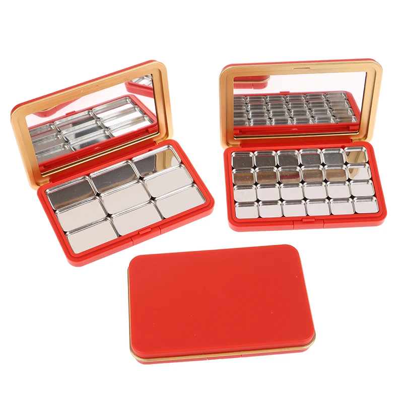 Multi-grids DIY Eyeshadow Palette With Mirror Empty DIY Cosmetic Box Magnetic Makeup Palette DIY Make Up Tool