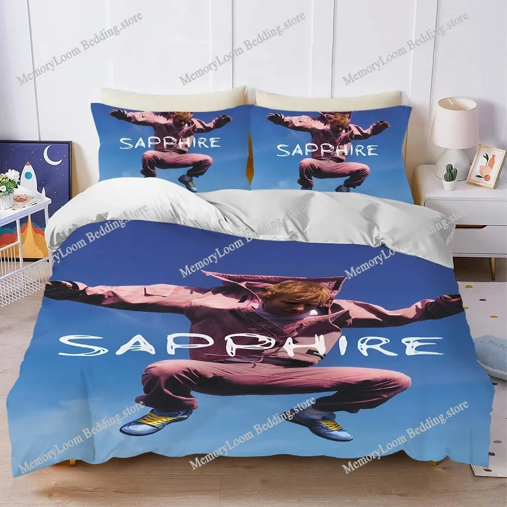 

Singer Duvet Cover Set Home Style Bedding Soft Laundry Cotton Bed E-Ed S-Sheeran Play Four Seasons Student Dormitory Luxury Gift