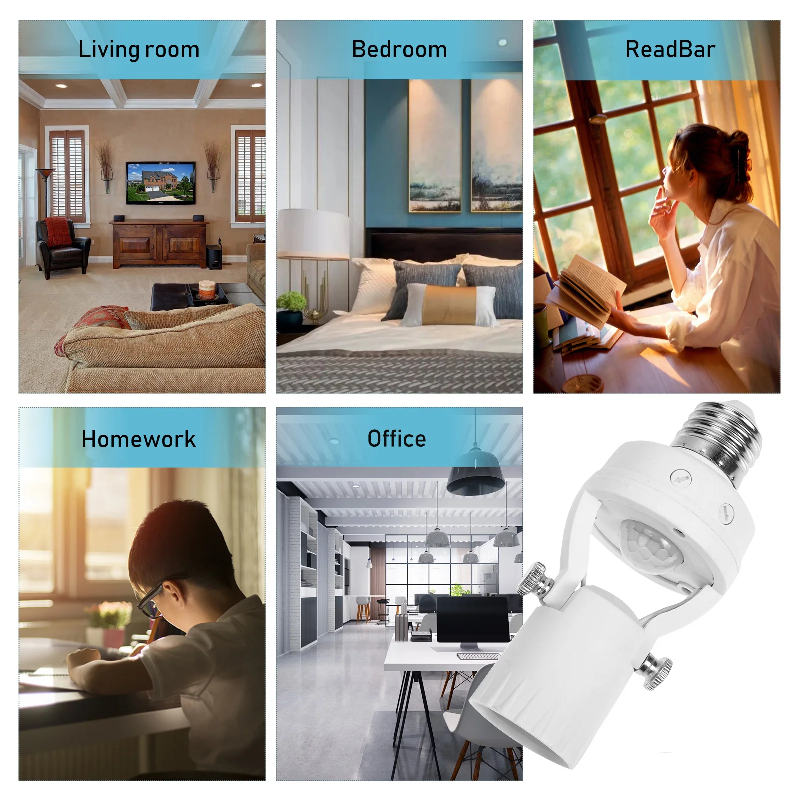 

Infrared Sensor Holder E27 Adjustable Human Detection Light Socket For Stair Human Sensor Light Socket Corridor Hotel Outdoor