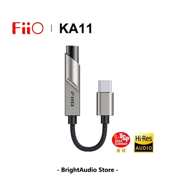 FiiO JadeAudio KA11 Titanium USB DAC AMP Amplifier Hi-Res Audio Type-C to 3.5mm Adapter USB Dongle DSD256 for Android iOS Win