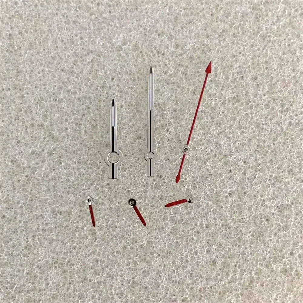 ساعة يد عالية الجودة لحركة VK63 مؤشرات زرقاء/أصفر/أحمر/أبيض مع 6 قطع/مجموعة مضيئة باللون الأخضر DIY TSL