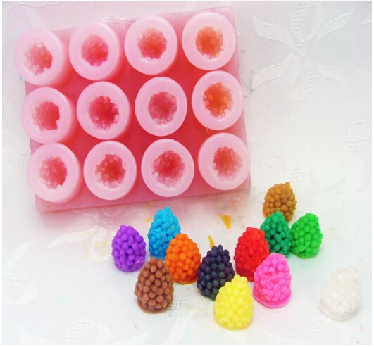 

3D Soap Mold Cake Decoration Mold Chocolate Cake Cookie Candy Food Mould Mulberries Dry Paste Mold Mulberry Silicon PRZY 001