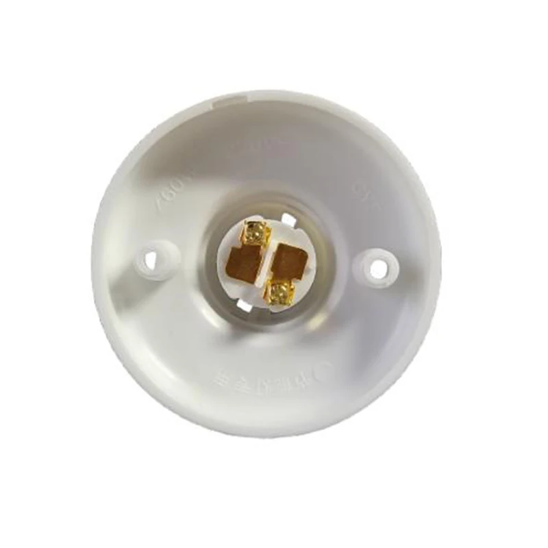 1PCS B22 80MM Bajonett Lampe Sockel Haushalt Runde Taschenbuch Lampe Halter Weiß 220v