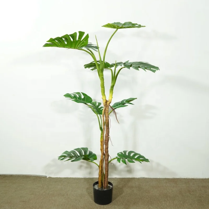 custom.songtao Artificial Plants Tree Nearly Natural Artificial Plants Potted Tree  For Shopping Mall Sale