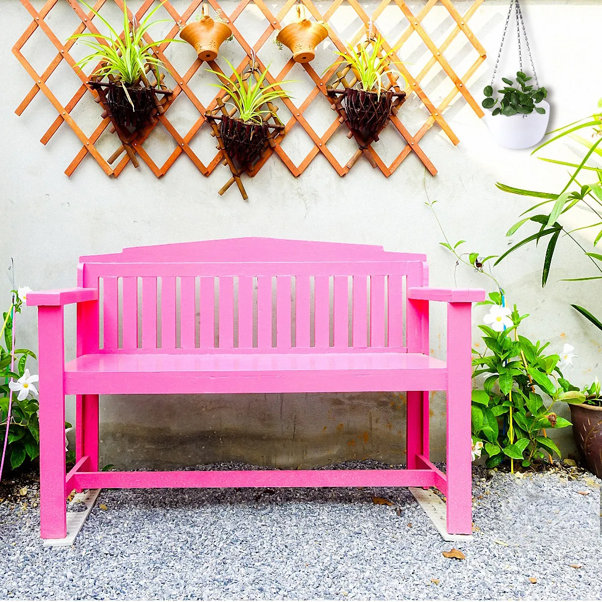 Hanging Planter Plastic Flower Pot European Design with Watering Port for Garden Home Office Porch Window Sill Plant Holder