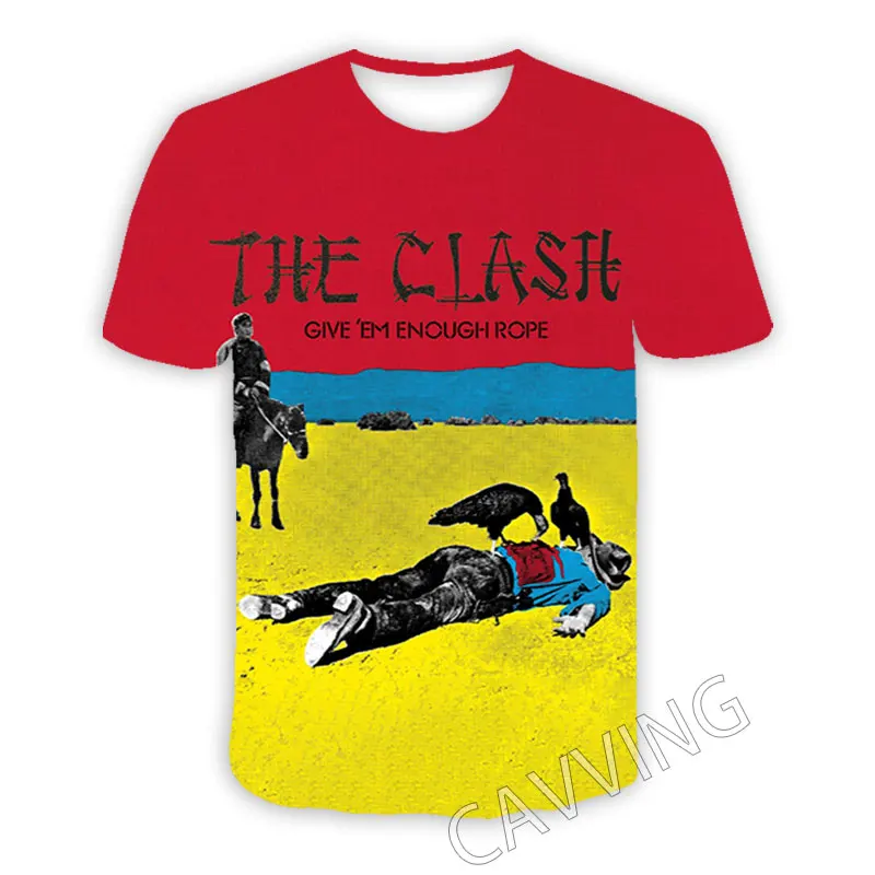 CAVVING 3D Printed  The Clash  Casual T-shirts  Hip Hop T Shirts Harajuku Styles Tops Clothing for Men/women