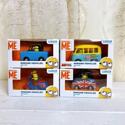 Figuras de acción de Miniones, juguetes de modelos de motocicleta de coche de aleación, versión Q, regalos para niños