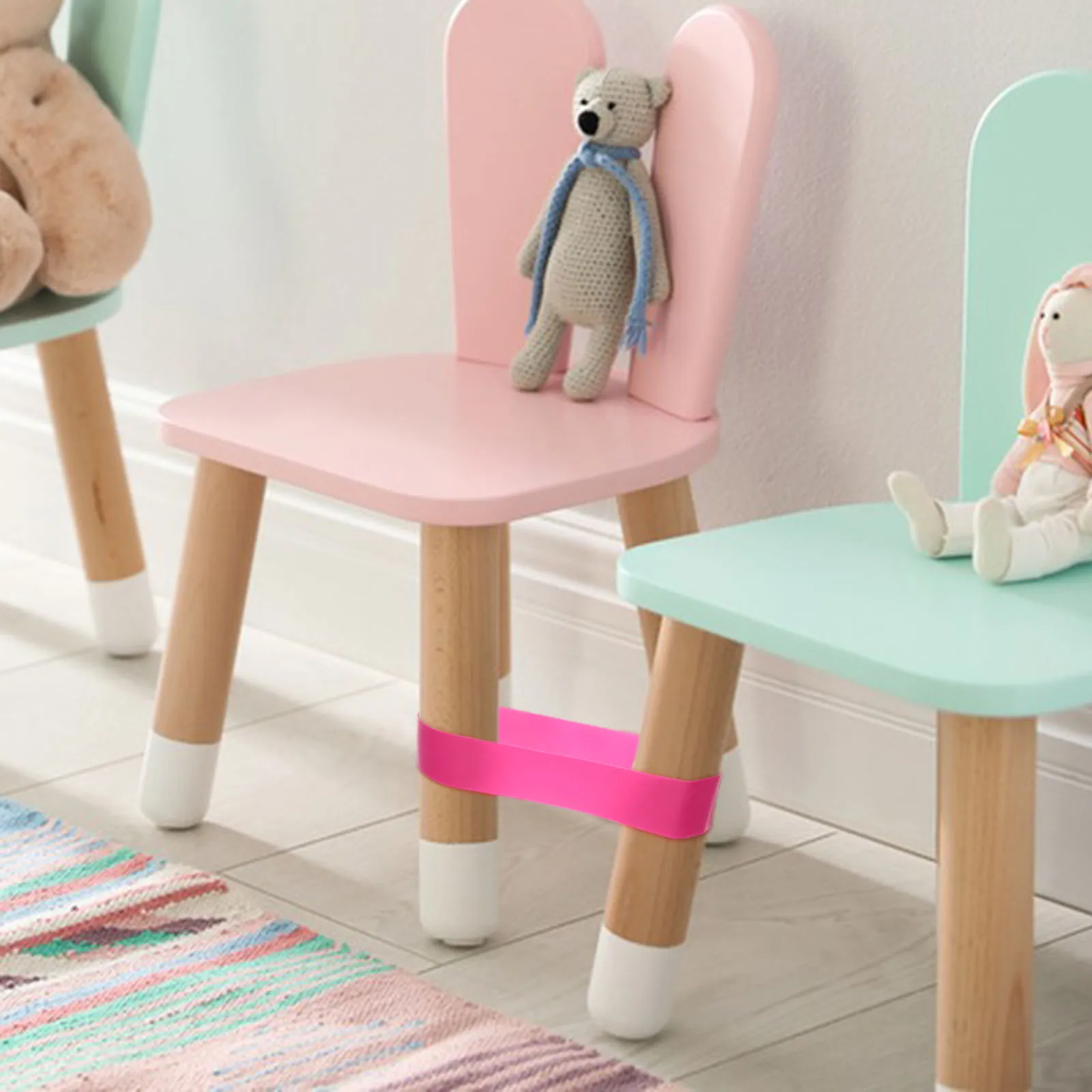 

5 Pcs Strap Elastic Band Chair Legs Relaxing Bands Ring Fidget Straps Tpe Children's