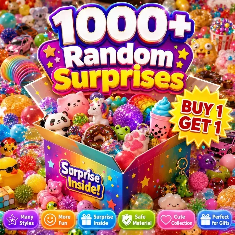 1000+Pieces/Kinds Assorted Squishy Figures Blind Box Surprise Toys Slow Rising Soft Fidget Squeeze Stress Relief Toy Random 1pcs image 2