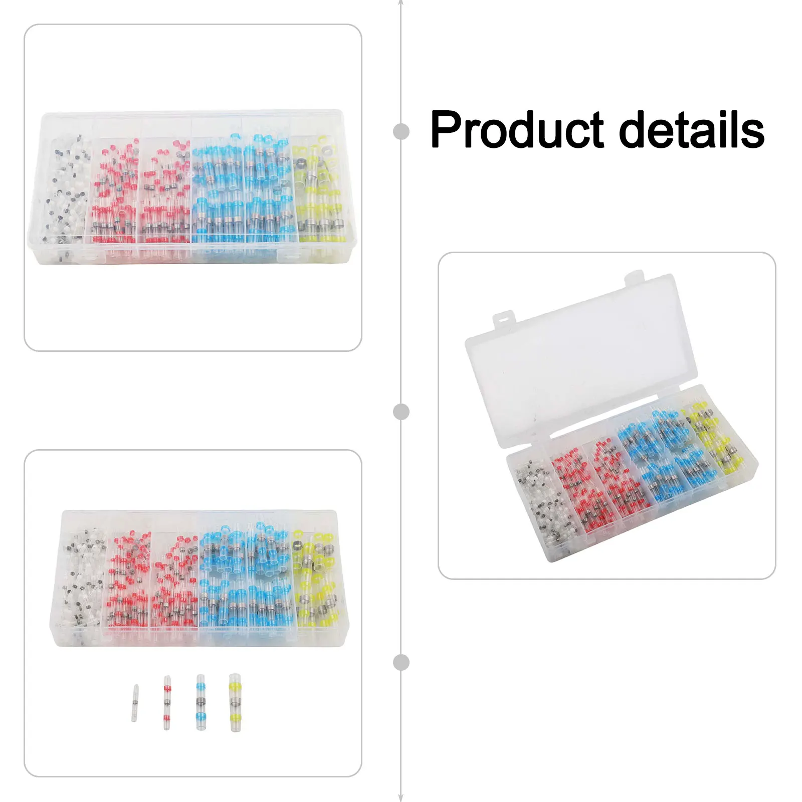 As Shown Waterproof Cable Connectors Easy Installation Solder Connectors Cable Repair Kit Comprehensive Assortment