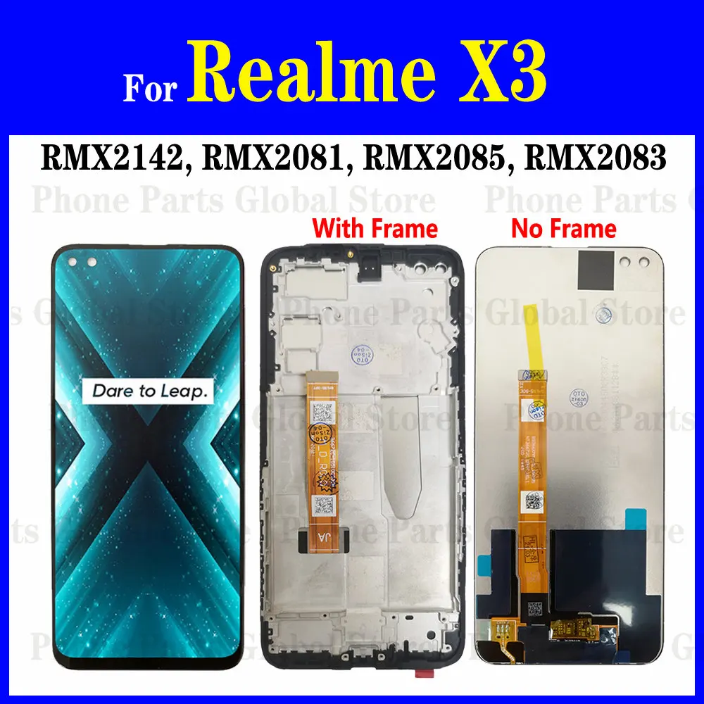 66-インチディスプレイ-realme-x3-lcd-フレーム付き-rmx2081-rmx2085-rmx2083-rmx2142-lcd-タッチセンサーデジタイザーアセンブリ-realme-x3-スクリーン