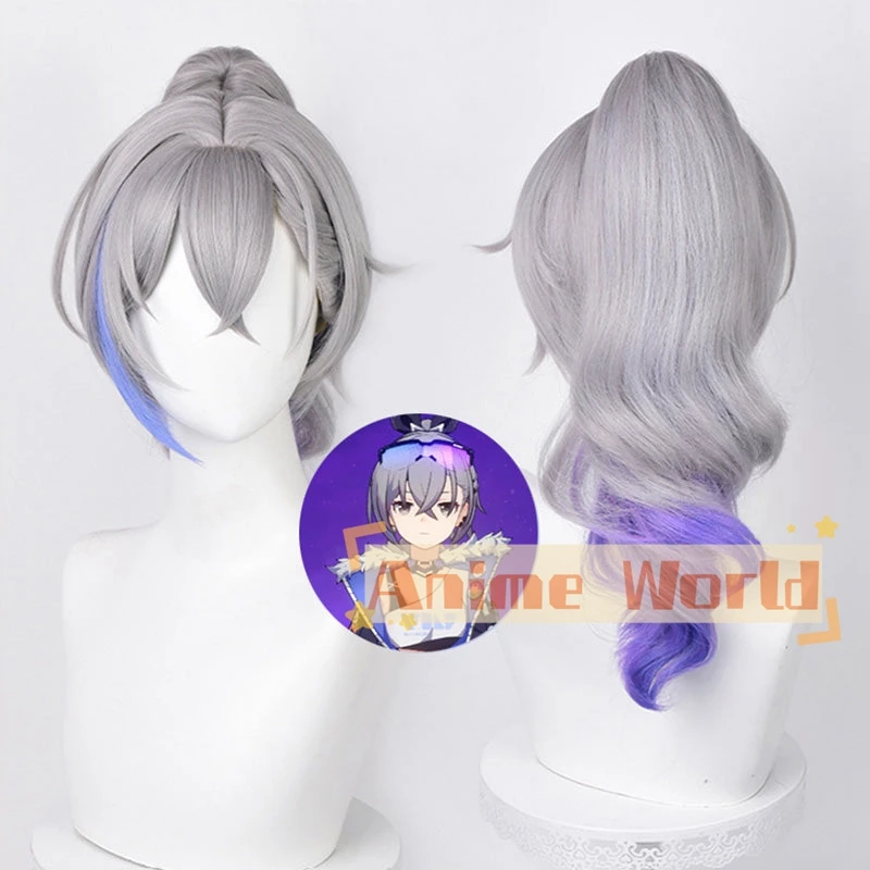 

Honkai: Star Rail Silver Wolf Cosplay Wig Anime Women Girls Halloween Synthetic Hair Heat