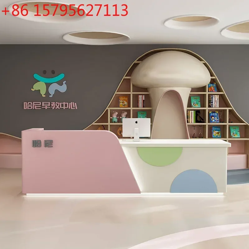 

Education School Training Institution Front Desk Early Childhood Education Center Bar Counter Cartoon Shop Cashier