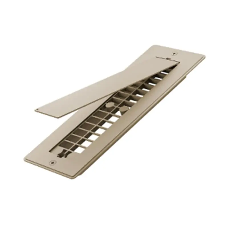 

RV Floor Vent Cover Aluminum 2" X 10" Register With Removable Cover, For Inside RV Vent Accessories