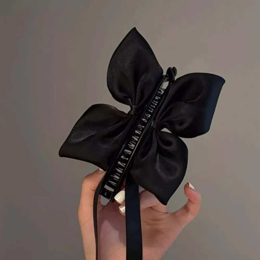 

2pcs Hair Clip Ballet Style Ribbon Banana Clip Sweet Woven Bow Vertical Clip Hairband Polyester Women Woven Headband Gift