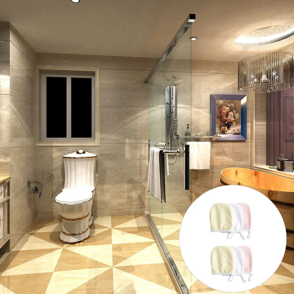 6 Stück wiederverwendbare Make-up-Entfernungspads, sanft auf der Haut, geeignet für Reisen und den täglichen Gebrauch, Geschenke, Gesichtsreinigungspads, Gesichtsreinigungshandschuhe