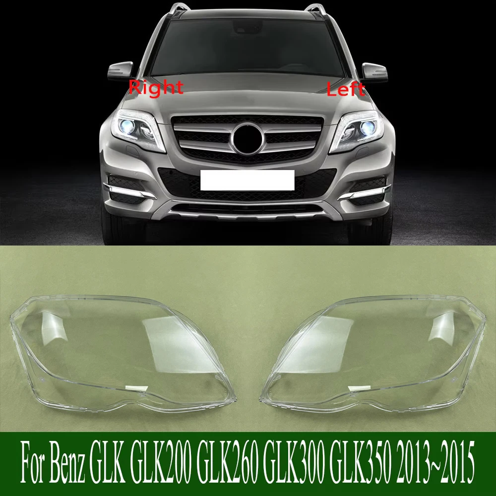 

Front Headlight Cover Headlamp Lamp Shell Mask Lampshade Lens Plexiglass For Benz GLK GLK200 GLK260 GLK300 GLK350 2013 2014 2015