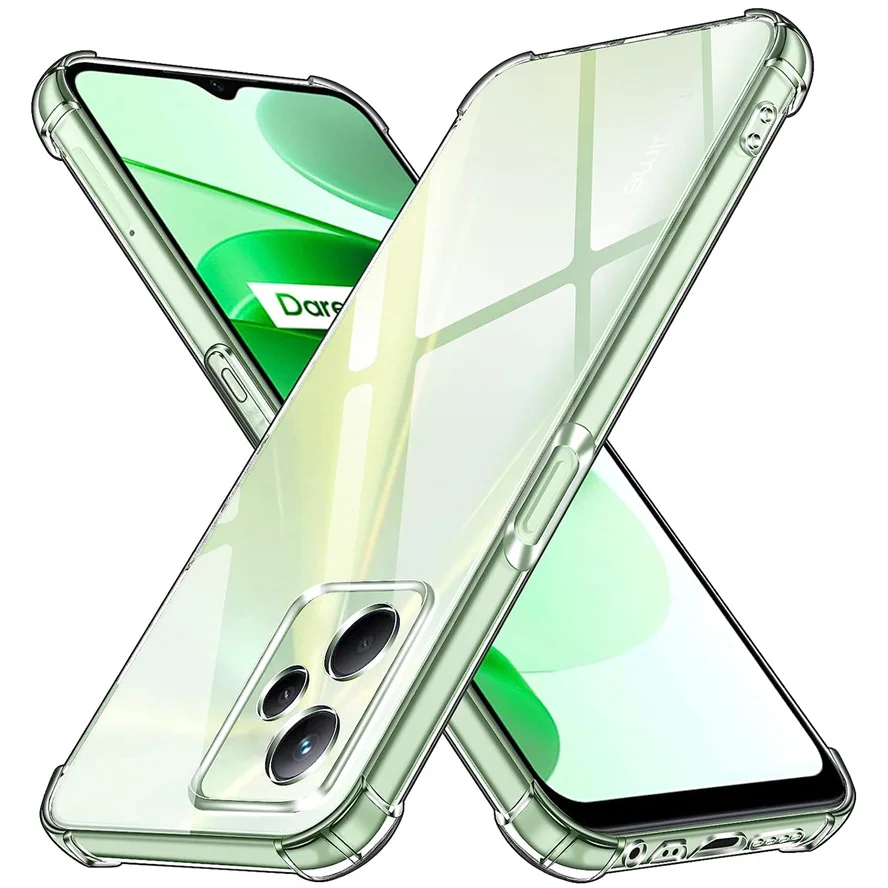 

Soft Clear Case for Realme-C51 C53 C55 Phone Cases Realme C 53 OPPO Realmi C55 Shockproof Silicone Cover Realme C53 C51 Case