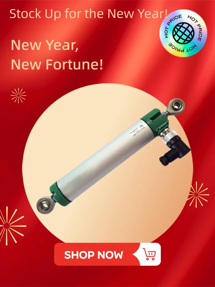 KPC35 LWG linear displacement sensor with ball-eye mounting joints, waterproof plug,direct replacement for Novotechnik