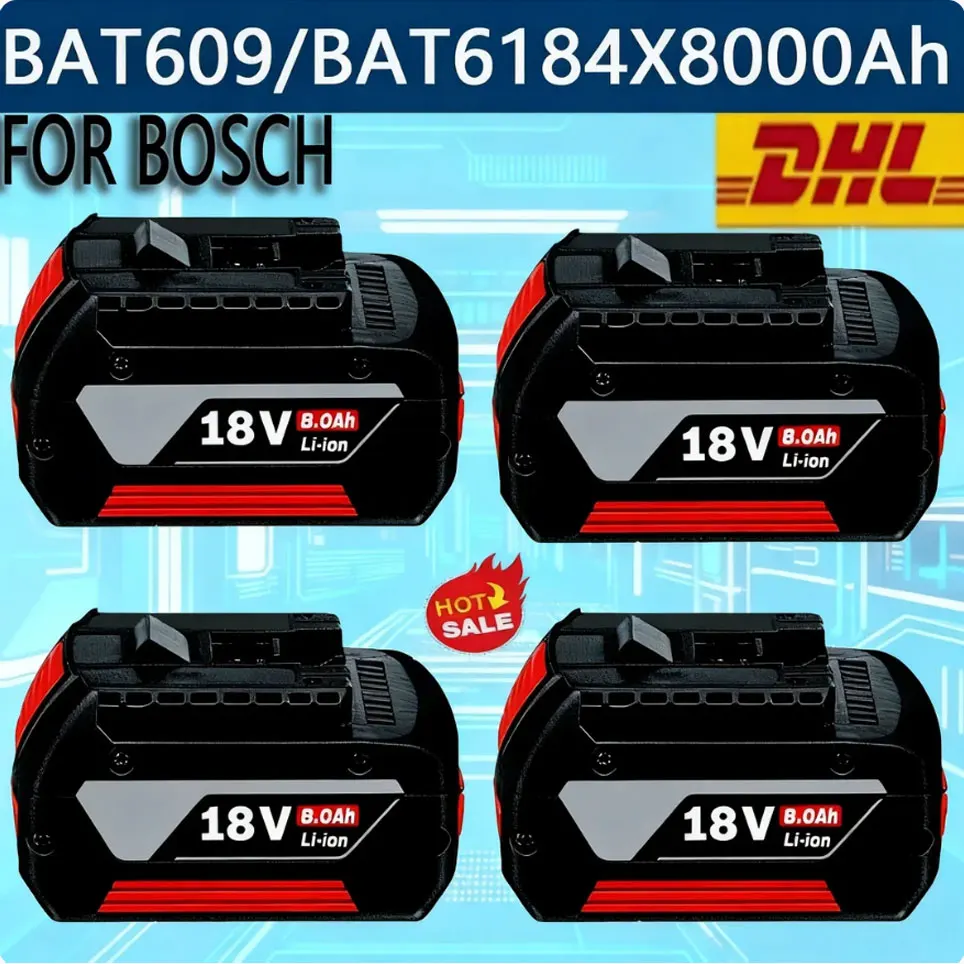 🌹 100% Original für BOSCH 18V Akku Wiederaufladbarer Akku für BOSCH Batterie 🤼 18V 8.0AH Akku für Vorhandene Werkzeuge