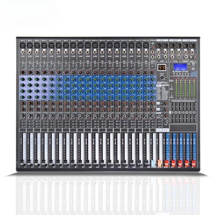 

TKG 99 Effects Programs MP3 20 Channel Mixer Dj Mixer Sound Professional Usb Audio Mixer