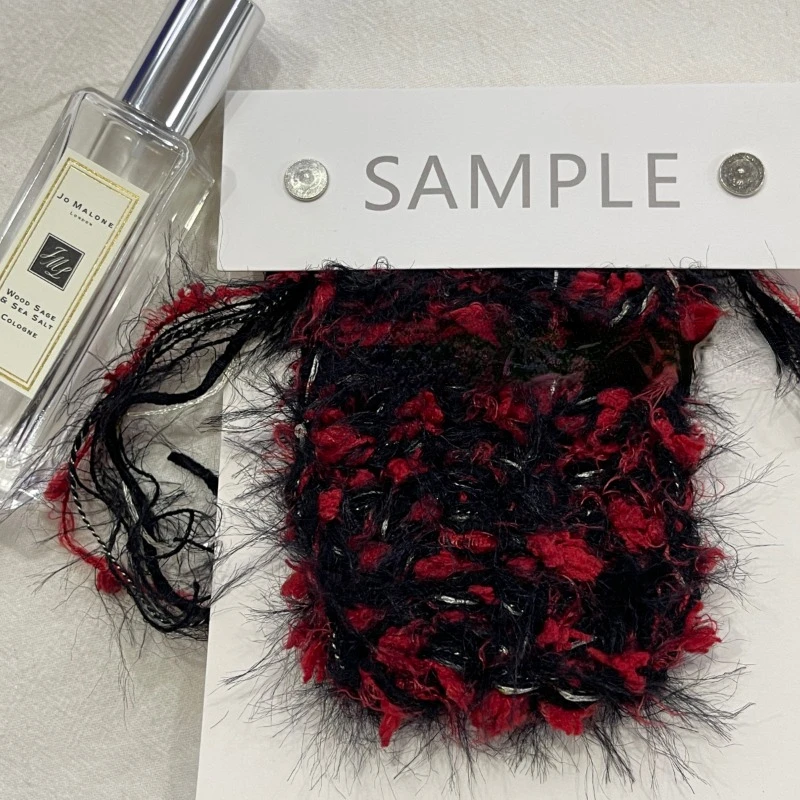 DIY ręcznie tkane specjalne ręcznie przędza z przędzy mieszanej z przędzą pleciona osłona klipsa szydełka przędza dziewiarska szydełkowanie 125G