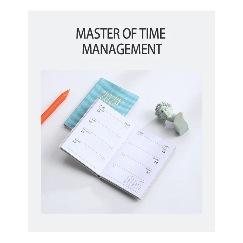 AED6-4Pcs 2024 Appointment Book & Planner - Jan. 2024 - Dec. 2024, Daily Hourly Planner 2024,Premium Paper