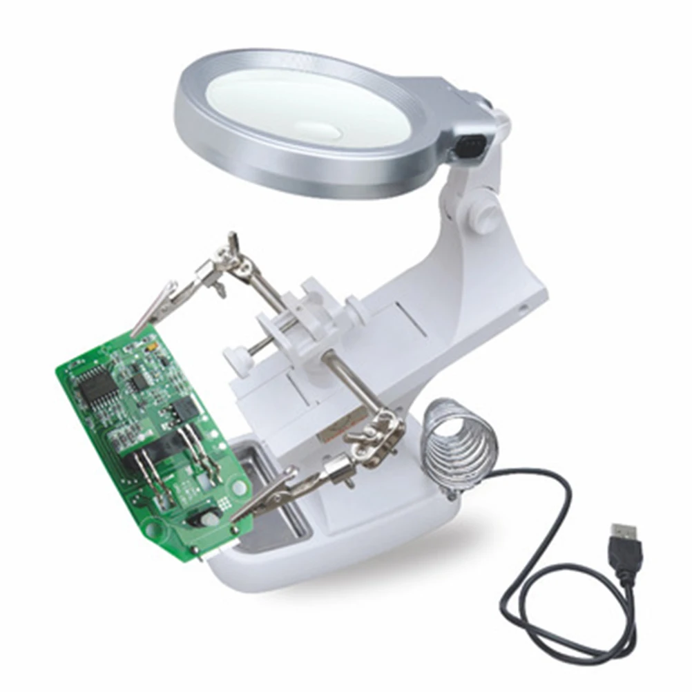 

High Definition Magnifying Glass Desktop Repair Tool Durable Material Practical Use Reading Map Books Circuit Boards Stamps Coin