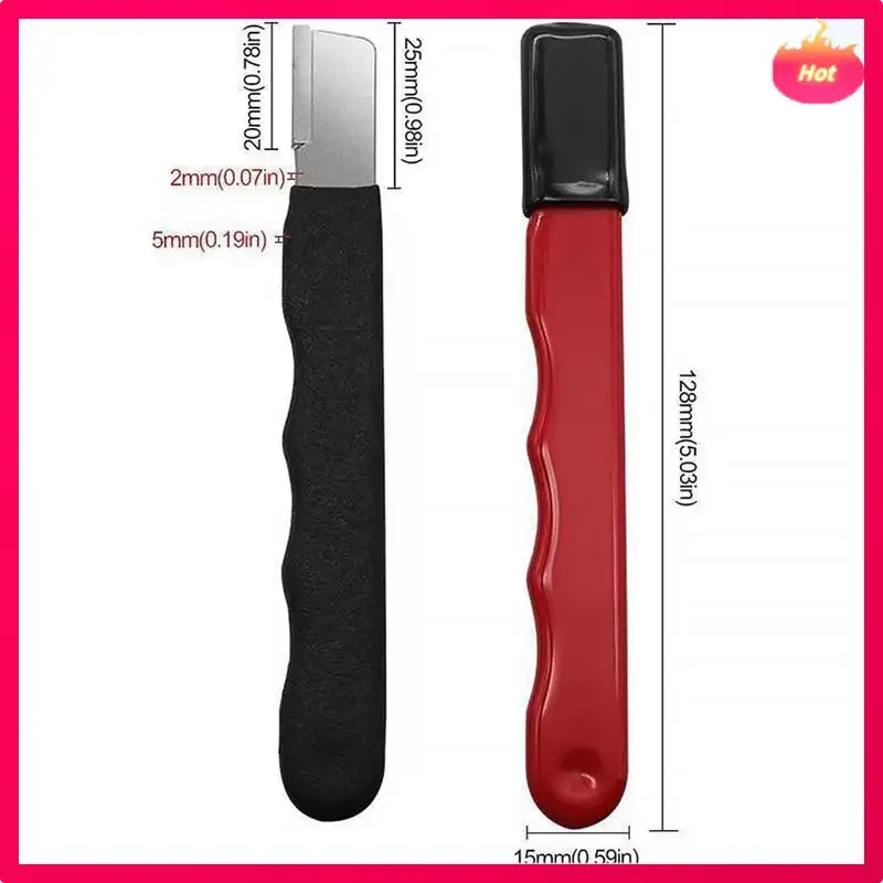 مبراة سريعة محمولة، مبراة أدوات حديقة السكاكين المحمولة باليد، مبراة شفرة العشب (6 قطع) #6