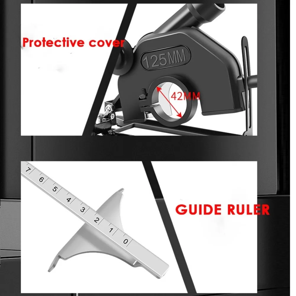 Convertidor de amoladora angular a máquina de corte Base de soporte de sierra Circular eléctrica soporte de Base ajustable negro para amoladora