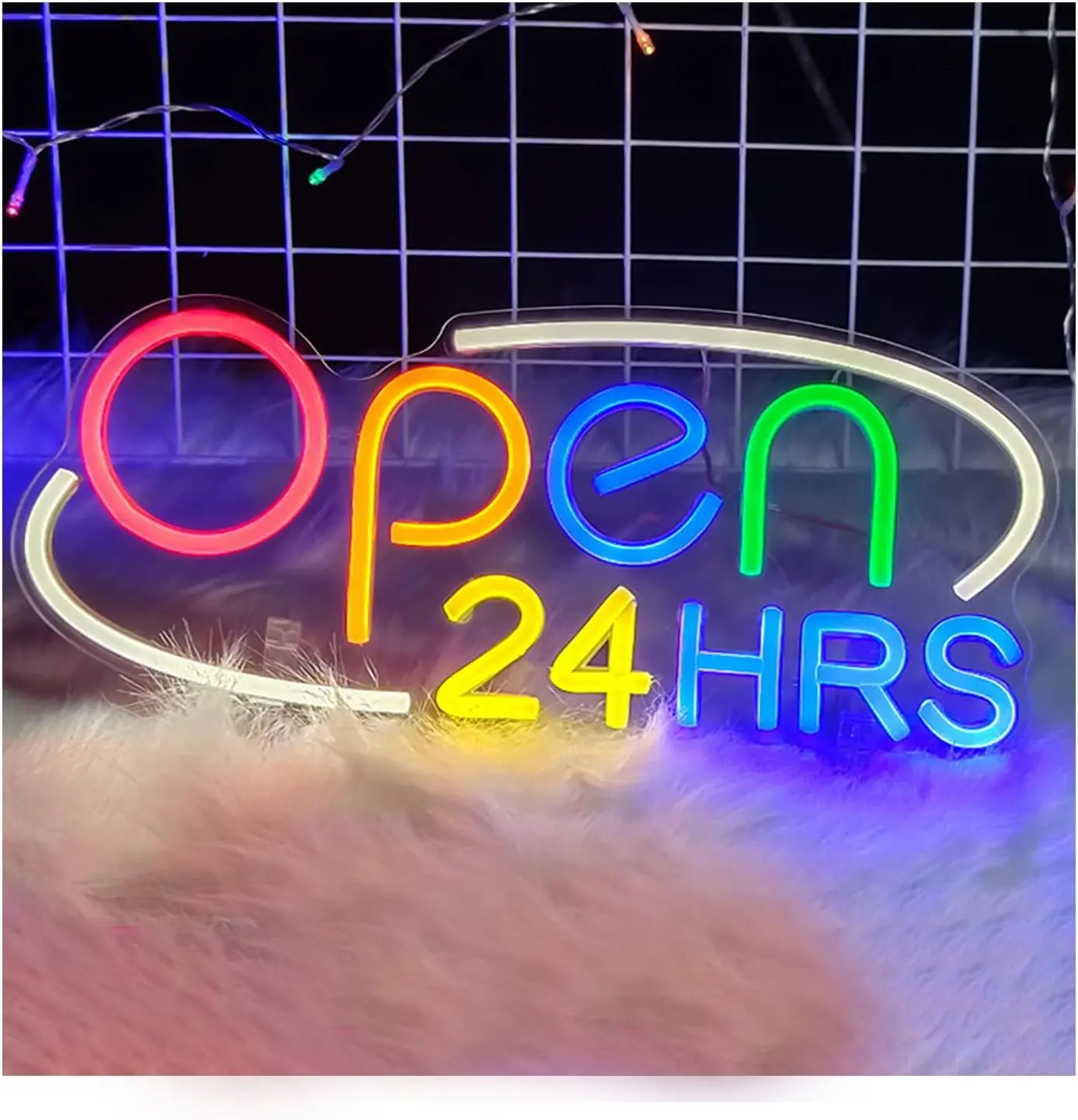 

Open 24 Hours Neon Sign USB Dimmable LED Neon Light for Business Home Bar Shop Salon Restaurant Beauty Salon Stores Hotel Decor