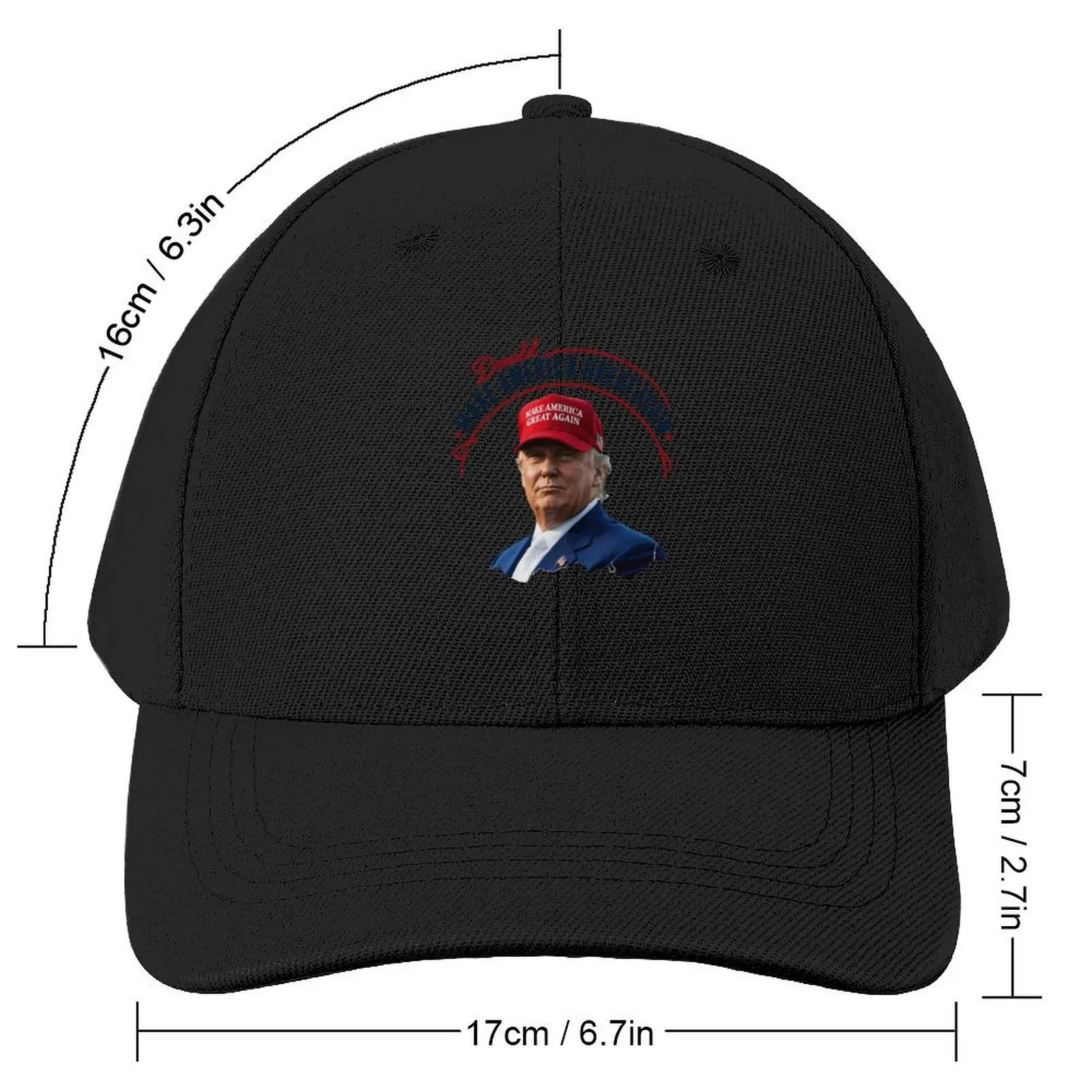 Patriotic MAGA Tribute Baseball Cap Hat Man For The Sun Icon birthday Thermal Visor Mens Women's