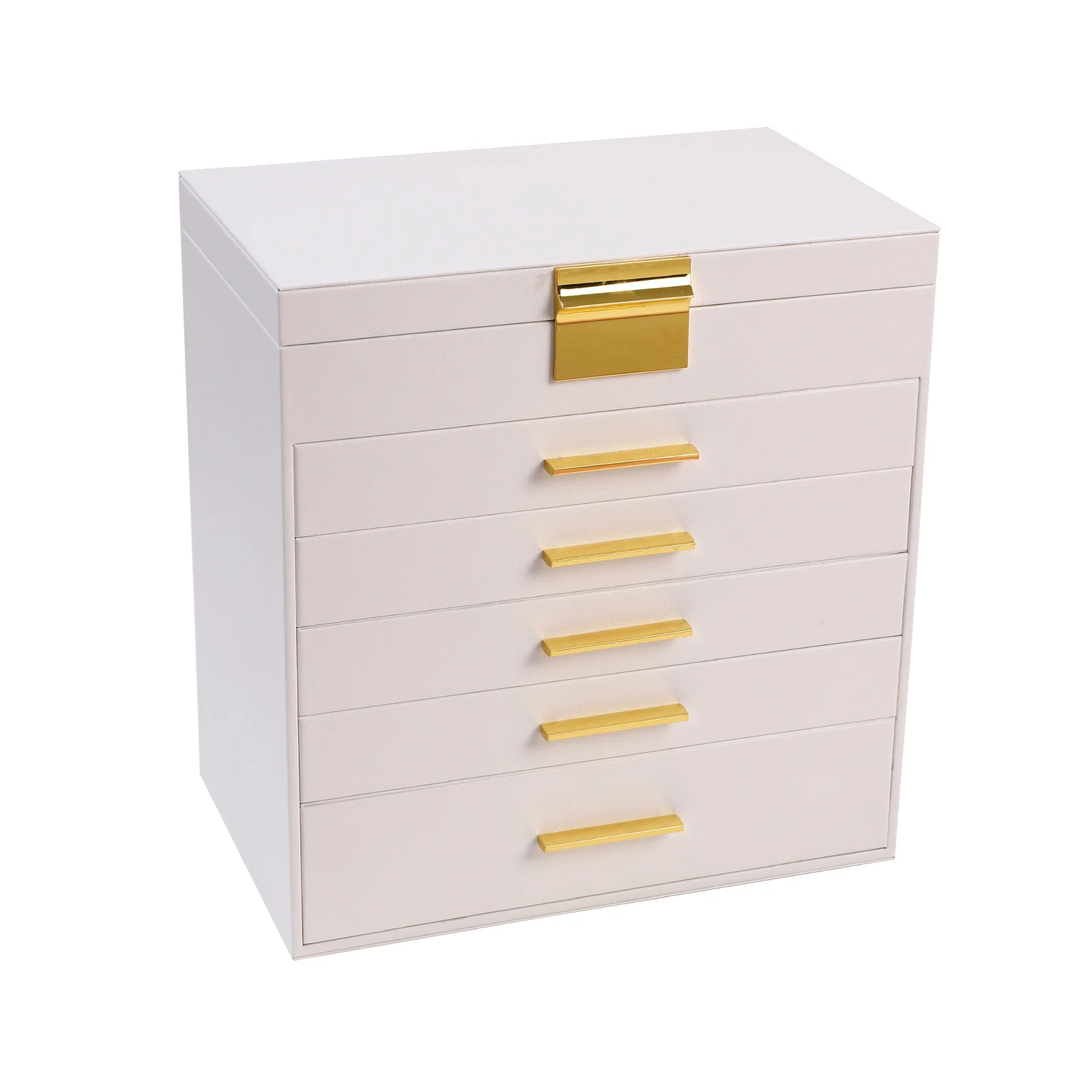 Elegant Jewelry Box Leather Organizer Display Stand Storage Holder For Rings Bracelets Necklaces Showcase For Case Gift