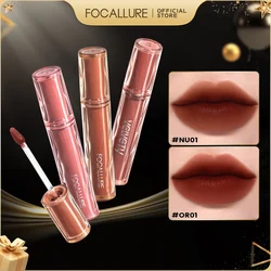 FOCALLURE Velvet Matte Lip Gloss Silky-smooth Long-lasting Liptint Moisturizing Liquid Lipstick Cream Lip Glaze Makeup Cosmetics